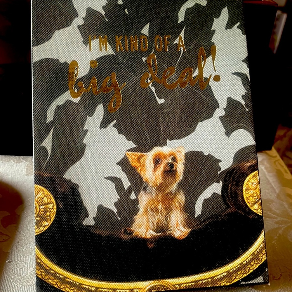 New Studio by Demdaco Yorkie love picture